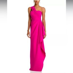 Bright pink Ricki Freeman for Teri Jon gown